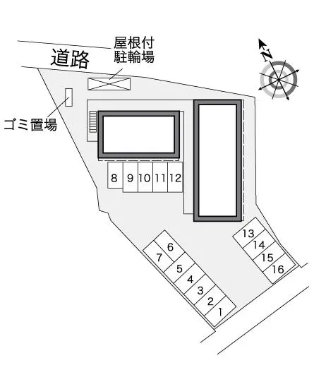 ★手数料０円★加古川市野口町北野 月極駐車場